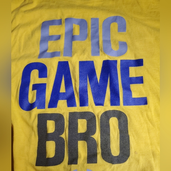 Under Armour Yellow Epic Game Bro T-Shirt - Picture 4 of 4
